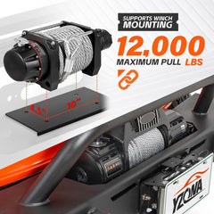 4x4 Winch Bumpers Compatible with 2018-2025 Jeep Wrangler JL JLU | Yzona