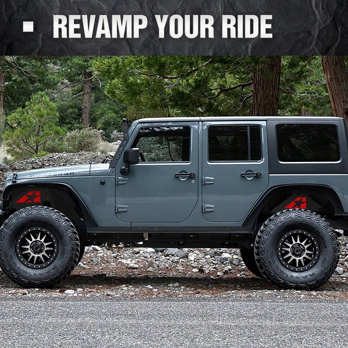 for Jeep Wrangler JK Inner Fender Liners | 2007-2018 Jeep Wrangler JK & JKU Unlimited | Yzona