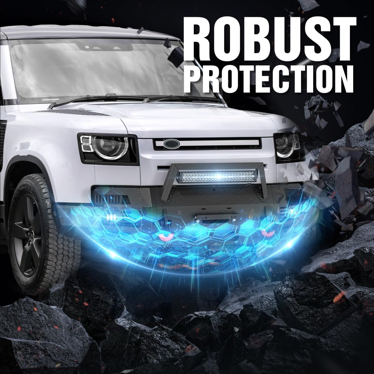 Add Truck Front Bumpers Compatible with 2020-2024 Landrover Defender 90 110 | Yzona
