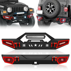 Front Back Bumpers for 1987-2006 Jeep Wrangler TJ YJ LJ | Yzona