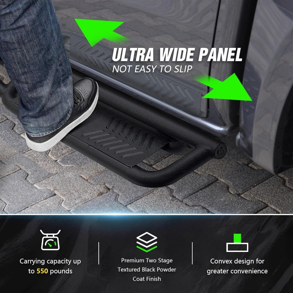 Truck Side Steps Running Boards for 2015-2025 Chevy Colorado & GMC Canyon Crew Cab (4 Full Size Doors) | Yzona