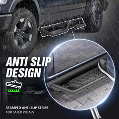 Frame Mount Side Steps Compatible with 2019-2025 Dodge Ram 1500 Quad Cab New Body Double/Extended Cab - Yzona