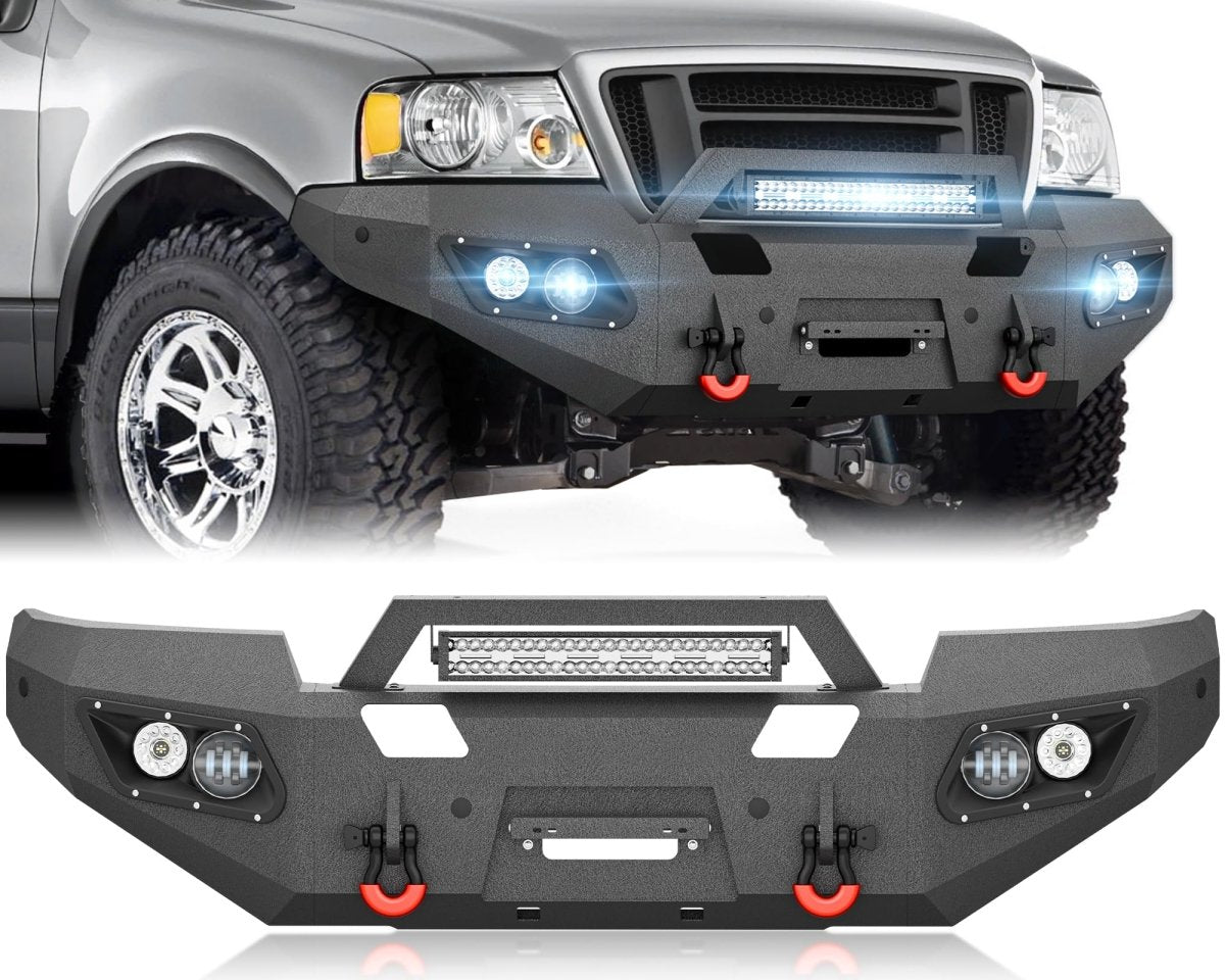 Replacement Front Bumpers for Trucks Compatible with 2004-2008 Ford F150
