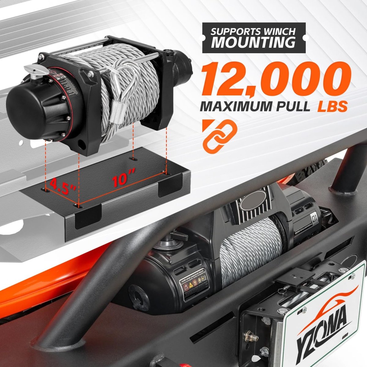 Add Off Road Front Bumpers Compatible with 2021-2024 Dodge Ram 1500 TRX | Yzona