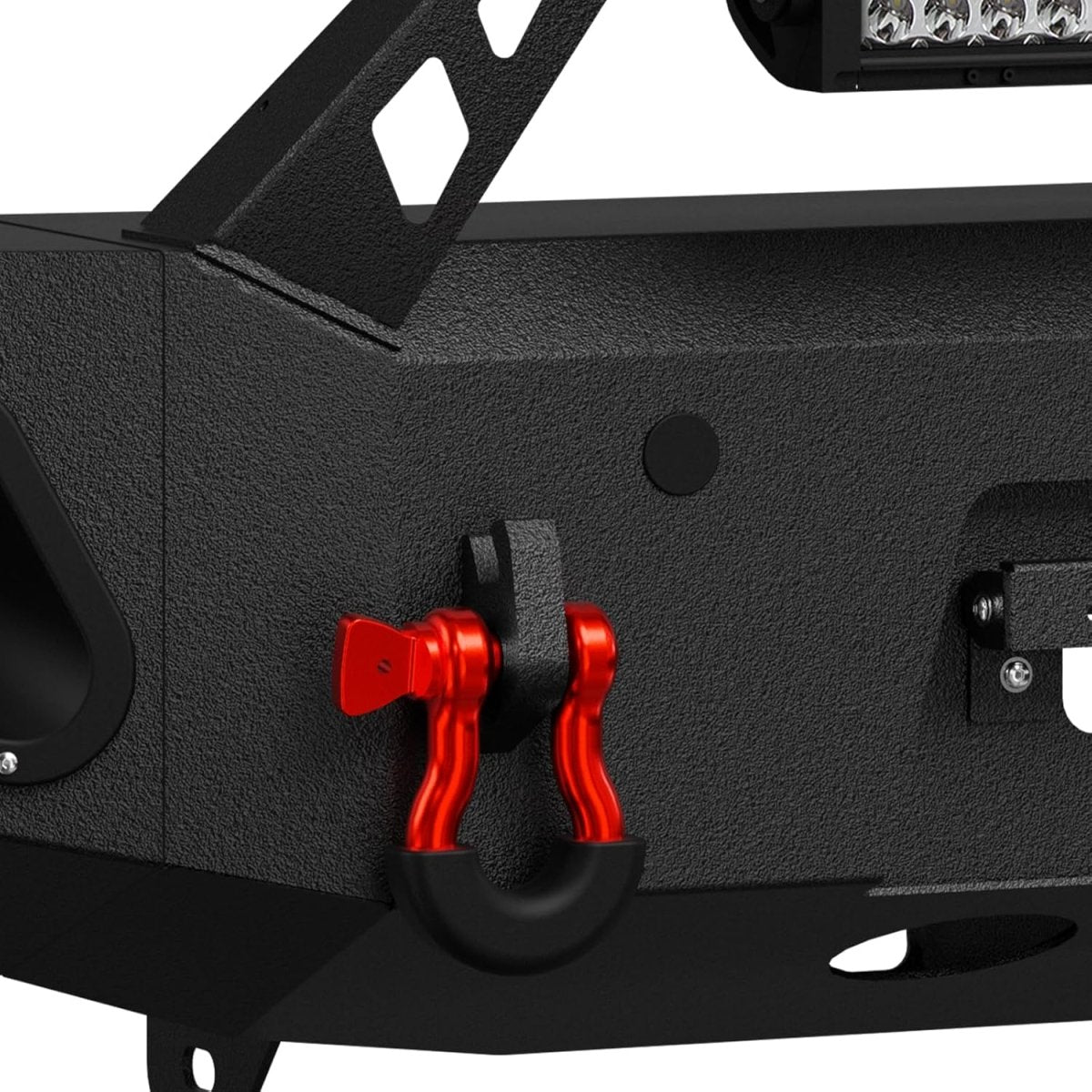 for Chevy Front Bumpers Off Road Compatible with 2011-2014 Chevy Silverado 2500 3500 HD with 5 x LED Lights | Yzona