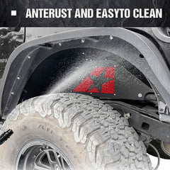 for Jeep Wrangler JK Inner Fender Liners | 2007-2018 Jeep Wrangler JK & JKU Unlimited | Yzona