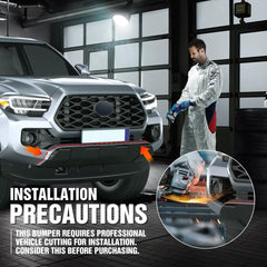 for Tacoma 3rd Gen Stubby Front Bumper Compatible with 2016-2023 Toyota Tacoma | Yzona