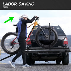 2pcs Bicycle Carrier for Car with Ramp | Foldable & Lockable Bike Racks | Yzona
