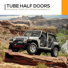 Yzona Half Door Compatible with 2007-2018 Jeep Wrangler JK JKU Unlimited 4-Doors