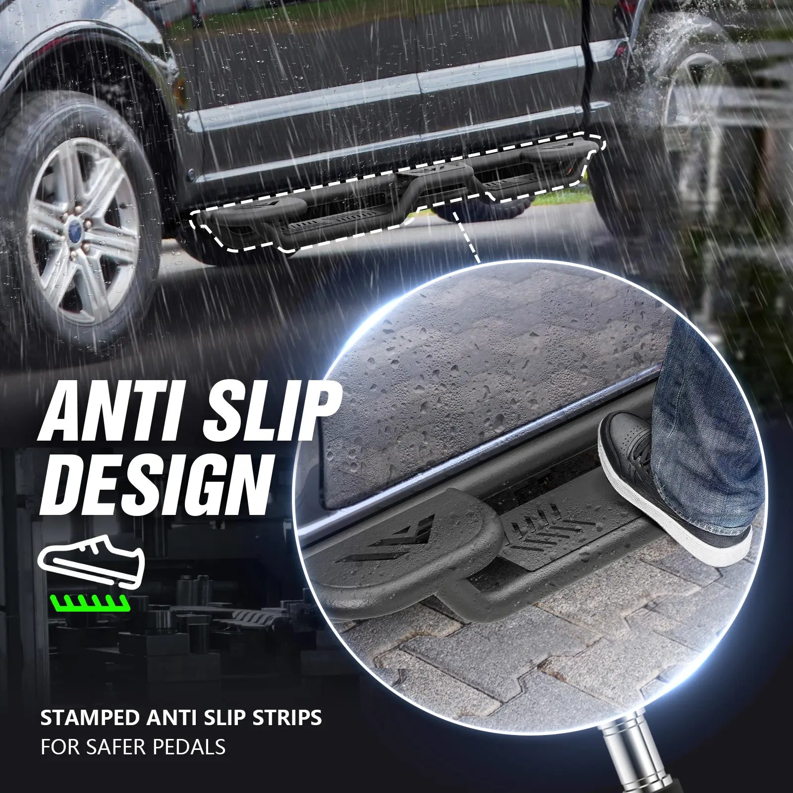 Yzona 2015-2025 Ford F150 Super Duty Crew Cab Side Step