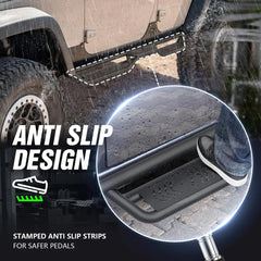 for 2024 Jeep Wrangler Running Boards Compatible with 2018-2025 Jeep Wrangler JL JLU Unlimited 4 Doors | Yzona