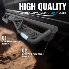 for 2024 Ford Bronco Running Boards Compatible with 2021-2025 Ford Bronco 4 Doors | Yzona - Yzona