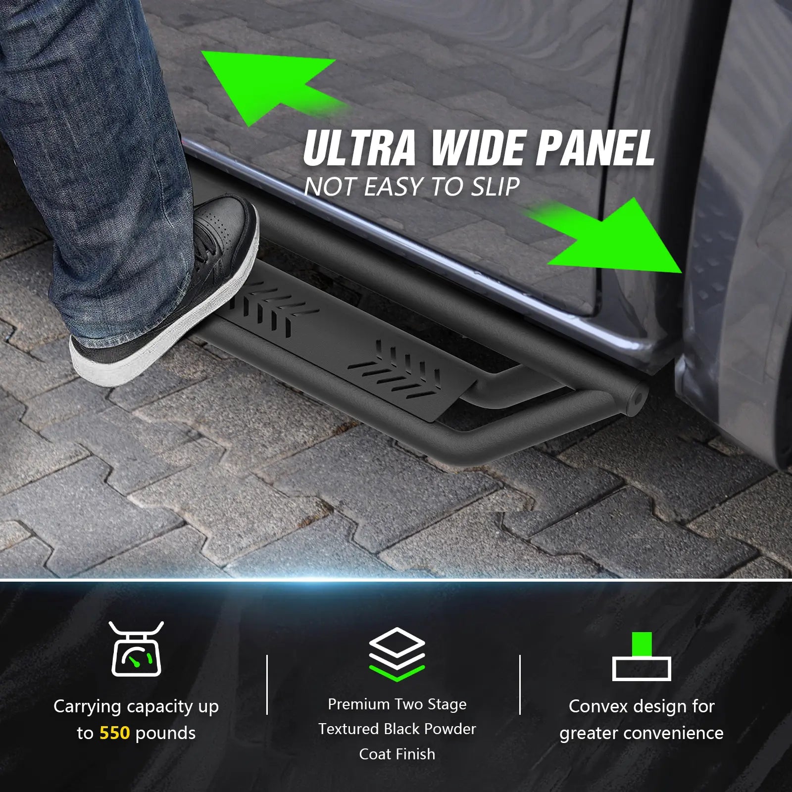 for 2024 Ford Bronco Running Boards Compatible with 2021-2025 Ford Bronco 4 Doors | Yzona - Yzona