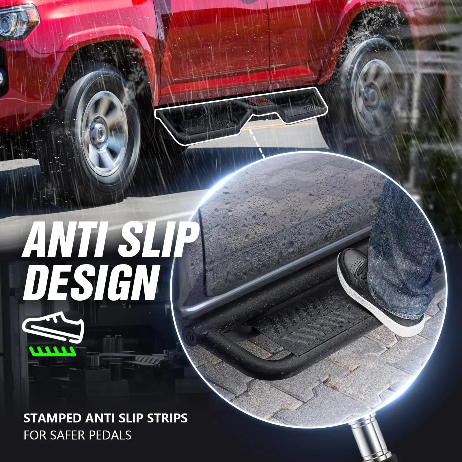 Yzona Running Boards for 10-25 Toyota 4Runner Trail Edition