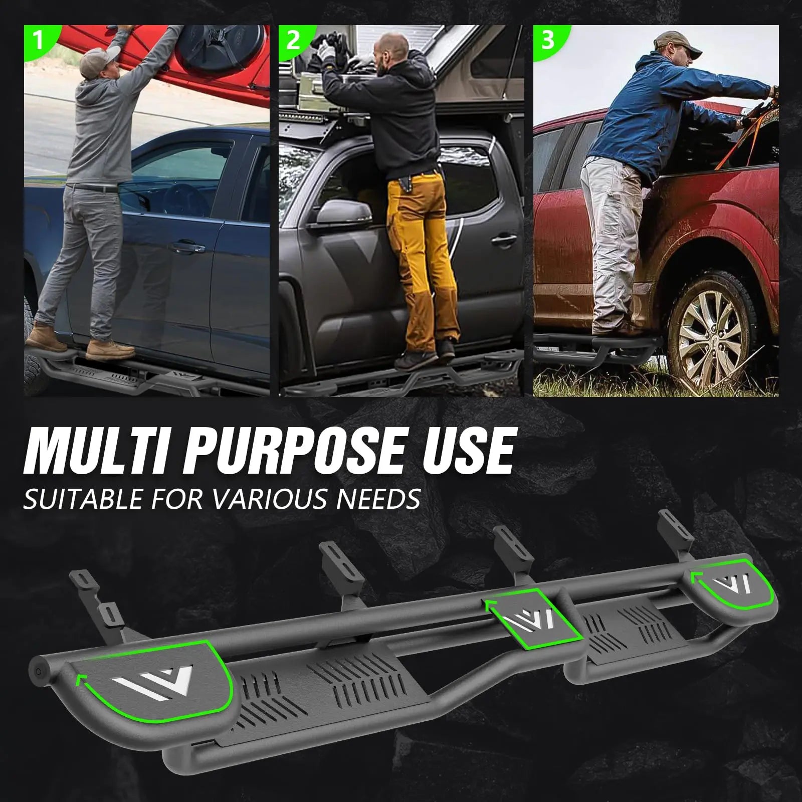 2014 2016 Toyota Tundra Running Boards 2018 CrewMax Cab for 2007-2021