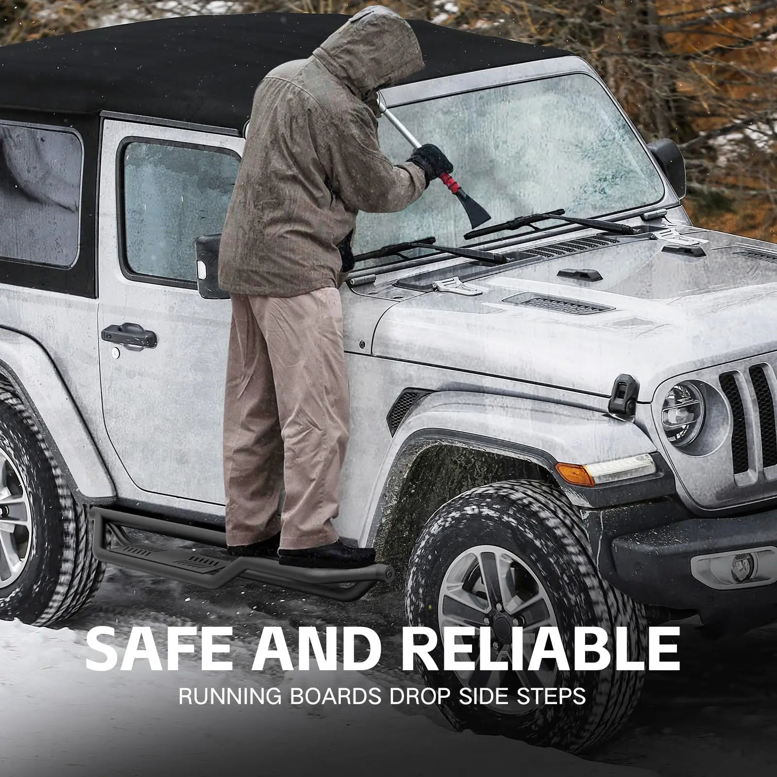 Side Steps Running Boards Jeep Wrangler JL 2 Doors 2018-2026