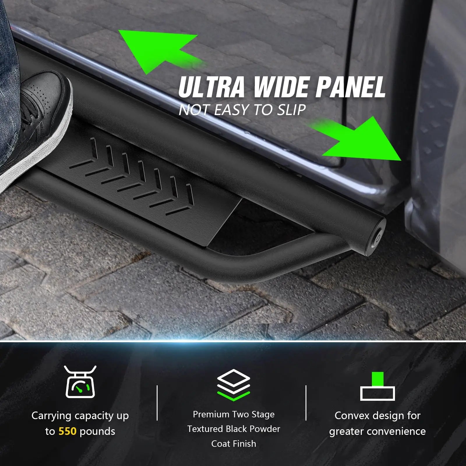 Jeep Wrangler Side Steps 4 Door JK JKU Unlimited Accessories 2007-2018