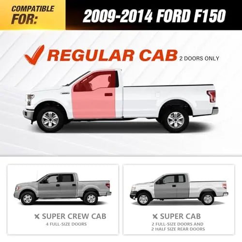 Ford F150 Regular Cab Running Boards 2009-2014 Rock Slider