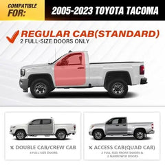 Regular Cab Running Boards Sides Step Compatible with 2005-2023 Toyota Tacoma 2 Doors