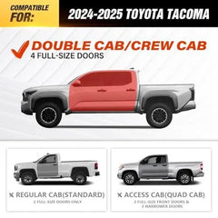 2024 2025 Toyota Tacoma Trd Off Road Side Steps SR5 | Heavy-Duty Carbon Steel