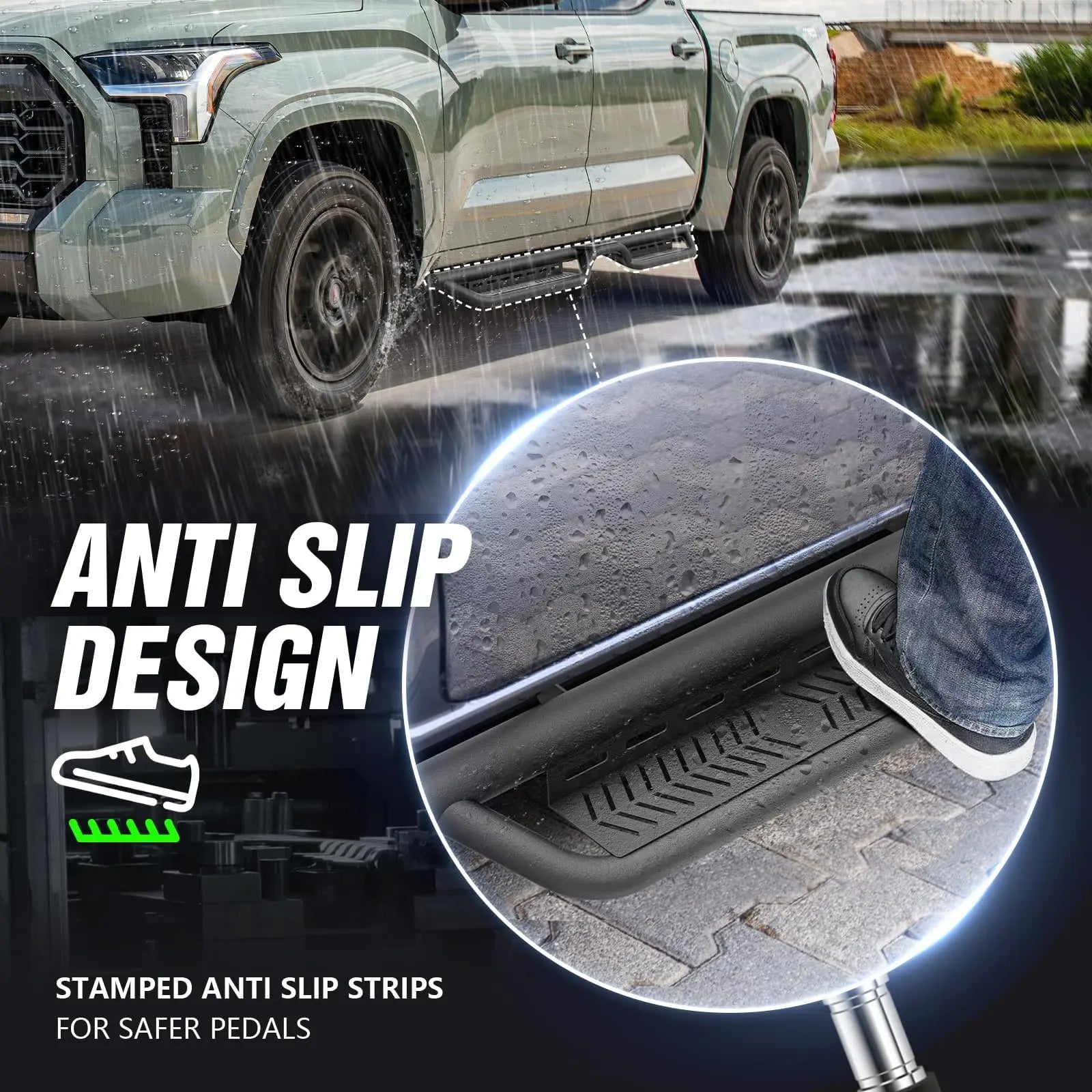 CrewMax Cab Running Boards for 2022-2025 Toyota