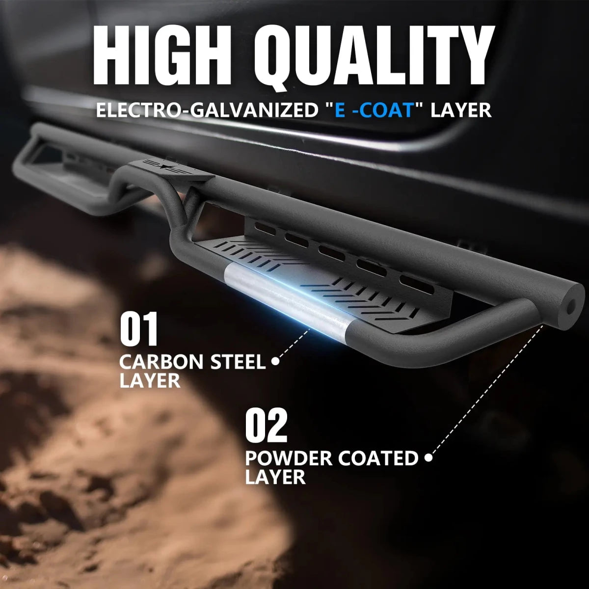 Drop Step Running Boards for 2017-2025 Honda Ridgeline