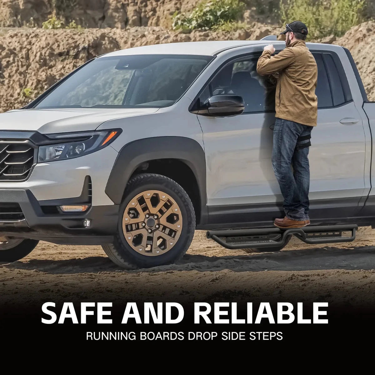 Drop Step Running Boards for 2017-2025 Honda Ridgeline