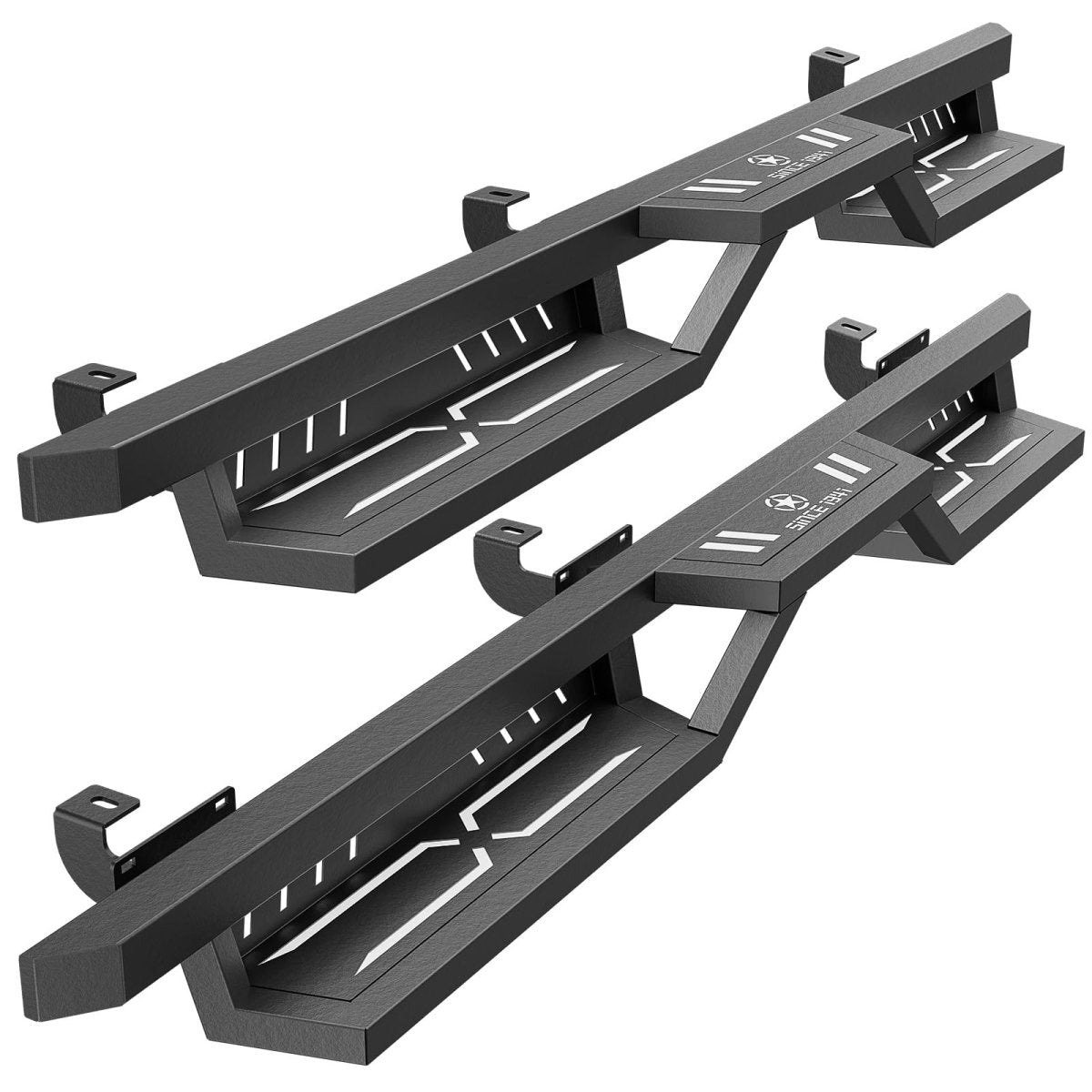 for 2016 Jeep Wrangler Running Boards Side Steps Compatible with 2007-2018 Jeep Wrangler JK JKU Unlimited 4 Doors | Yzona