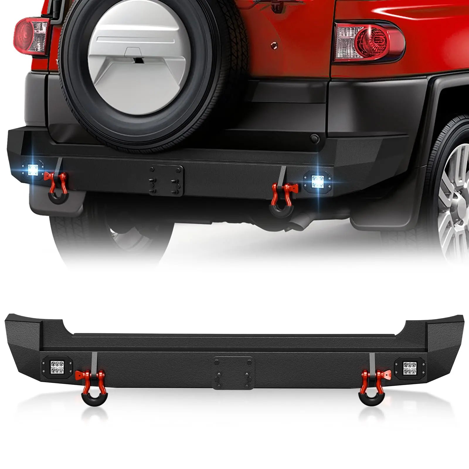 Aftermarket Bumpers for FJ Cruiser Compatible with 2007-2014 Toyota FJ Cruiser 1st Gen | Yzona