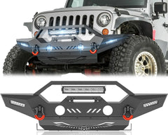4x4 Off Road Bumpers Compatible with 2007-2018 Jeep Wrangler JK JKU | Yzona