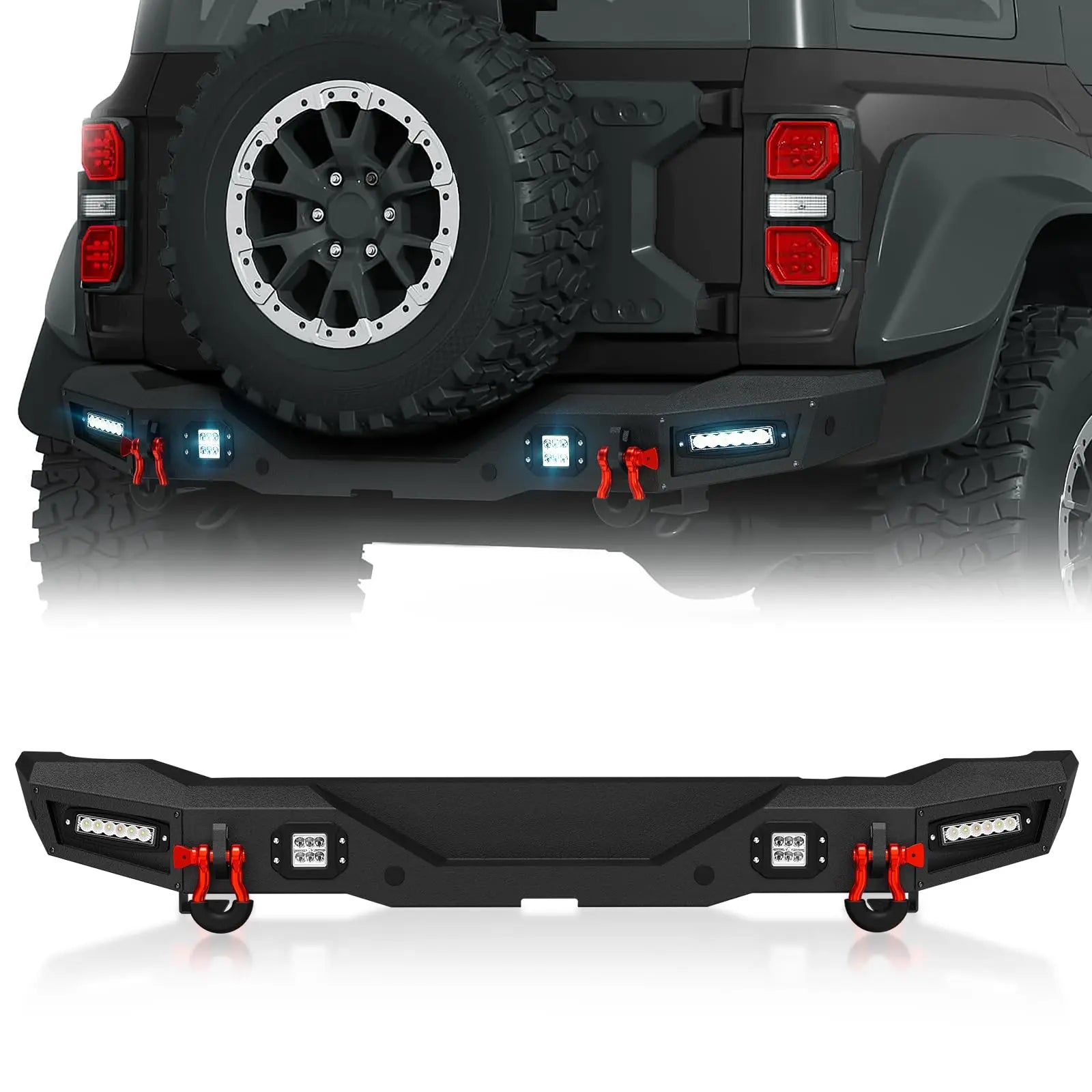Aftermarket Rear Bumpers Compatible with 2021-2024 Ford Bronco | Yzona