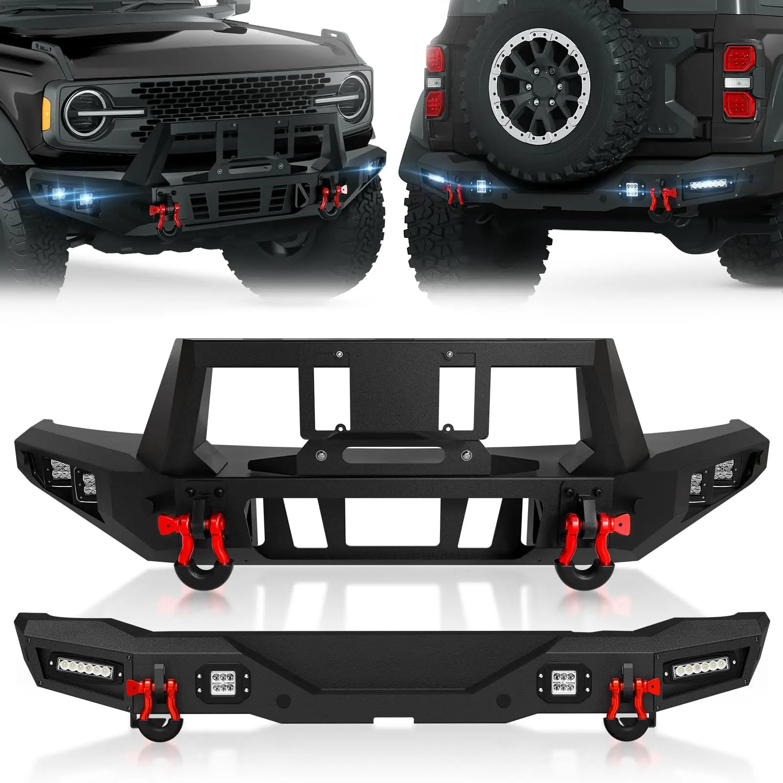 Off-Road Rear Bumper Compatible with 2021-2025 Ford Bronco | Yzona