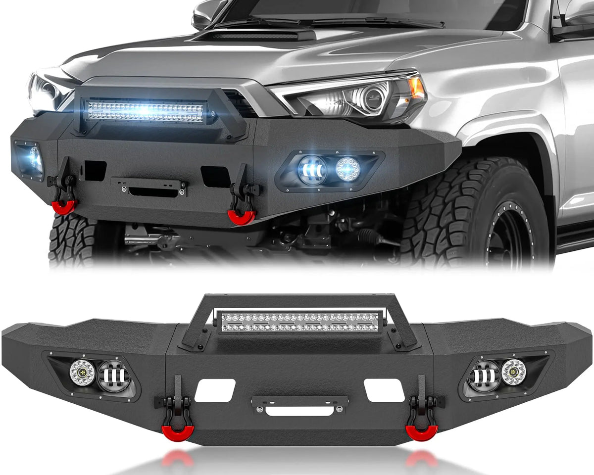 Truck Replacement Bumpers Compatible with 2015-2024 Toyota 4 Runner 5th Gen