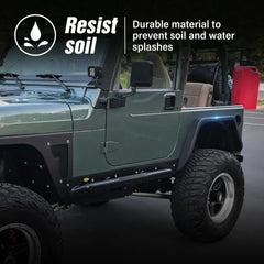 Flat Fender Flares for 1997-2006 Wrangler TJ & 2004-2006 Wrangler LJ