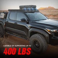 Roof Rack Cargo Basket Compatible with 2024-2025 Tacoma Crew Cab/Double Cab 4th Gen - Yzona