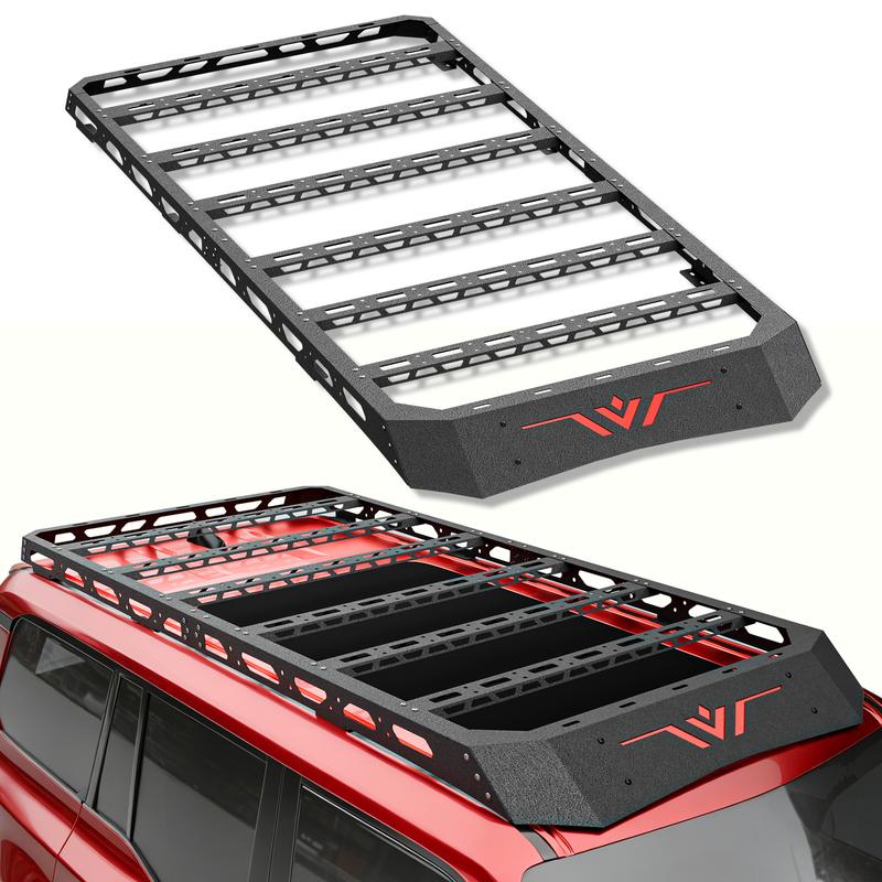 【Yzona】Heavy Duty Carbon Steel Bars Roof Rack for 2024-2025 Toyota Land Cruiser Prado LC250 & Lexus GX550, 800 lbs Capacity, 132x36x5 in, 60 lbs, Black All-Weather Cargo Carrier, All-Weather Protection, Lifetime Technical Support, All Necessary Hardware