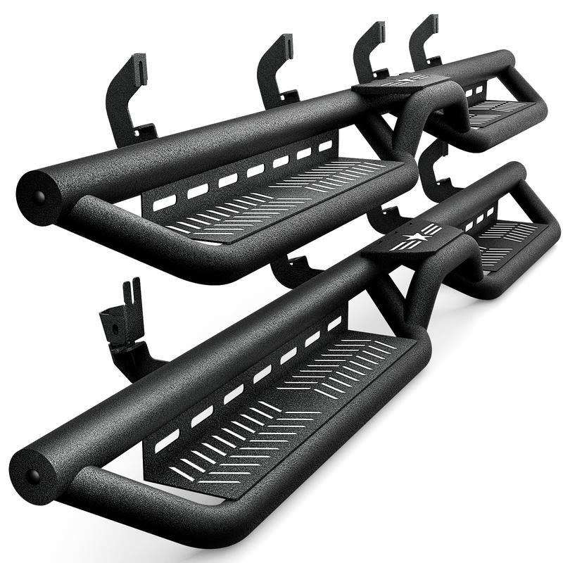 【YZONA】Crew Cab Running Boards Fits 2007-2018 Chevy Silverado/ Sierra 1500& 2007-2019 Chevy Silverado/ Sierra 2500HD 3500HD