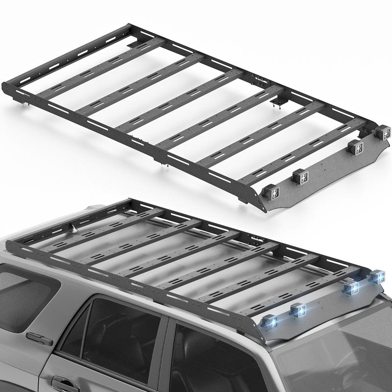 Yzona Full Size Car Roof Rack Cargo Basket, Automotive Vehicle Accessories for 2010-2024 Toyota 4Runner 5th Gen