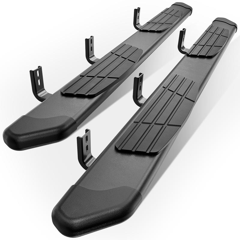 【EYOUHZ】Aluminum Alloy Running Boards - Full Set Bolt-On Anti-Slip Grip Replacement Hardware (500-lb per Side Capacity) for 2005-2025 Nissan Frontier Crew Cab 4 Full Size Doors, Automotive/Truck/Car Accessories for Work Sites & Adventurous Trails, Accesso