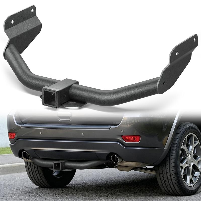 【EYOUHZ】Trailer Hitch for 2011-2024 Jeep Grand Cherokee WK2 & Dodge Durango, 2-Inch Low Profile Receiver Ready, 8000 LBS Heavy-Duty Hauling, Bolt-On Design, Dual-Coat Rust-Stop Black Powder-Coated Carbon Steel, Hardware-Included for Family Camping