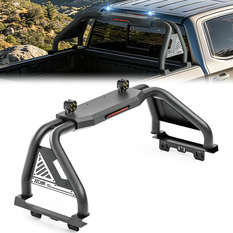 Yzona Adjustable Automotive Sport Roll Bar - Universal Truck Bed Rack & Car Exterior Accessory Compatible with Tundra, F150-F350, Ram 1500-3500, Titan, Frontier, Automotive & Truck Accessories