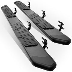 【Yzona】Heavy Duty Aluminum Alloy Side Steps (Ram 1500 Accessories) for 2019-2026 RAM 1500 Crew Cab (Not for Classic Models), ABS-Equipped, 500-lb Per Side Capacity, Anti-Slip Grip, Salt-Grime Ready, Corrosion-Resist, Easy Bolt-On Installation, 2PCS
